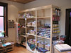 Shelving at back